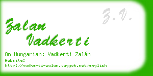 zalan vadkerti business card